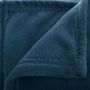 Voir la diapositive 2 : ATMOSPHERA Plaid Doux Uni  Flanel  125x150cm Bleu Égéen