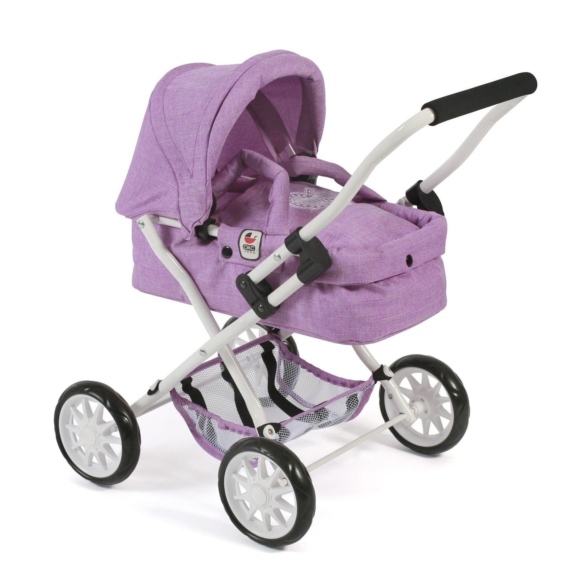 BAYER CHIC 2000 Mini chariot à câlins SMARTY, lila pour poupée