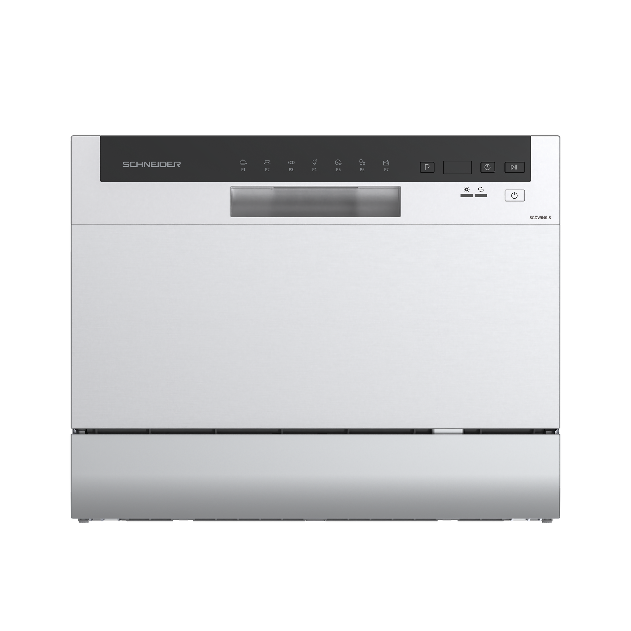 SCHNEIDER Lave-vaisselle mini 6 couverts Silver - SCDW649-S