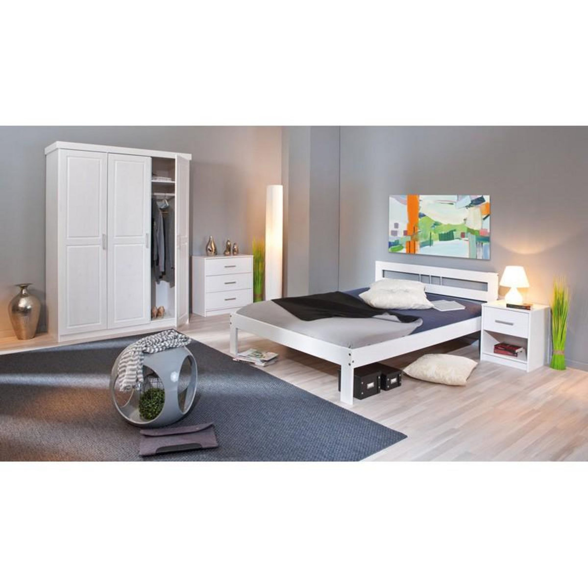Paris Prix Lit Adulte 140x190cm  Angel  Blanc