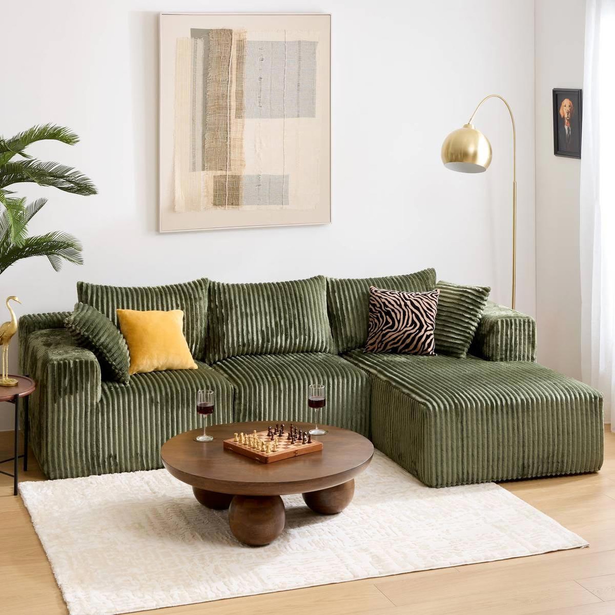 Voir la diapositive 5 : ATMOSPHERA Table basse design  abekas  90cm marron