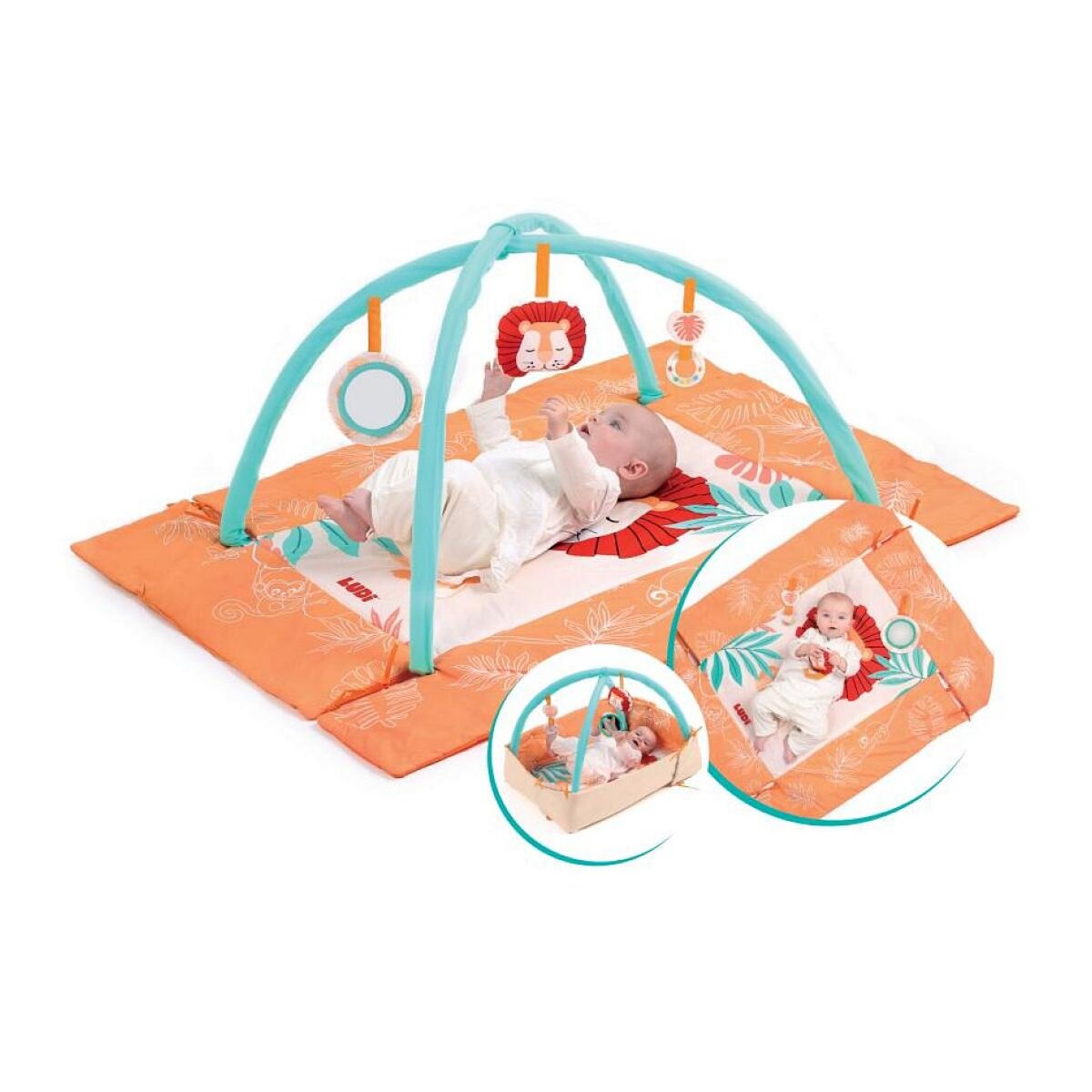 LUDI Tapis d eveil moelleux - Lion