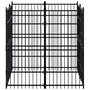 Voir la diapositive 3 : VIDAXL Chenil d'exterieur pour chiens Acier 3,69 m²