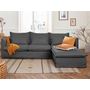Voir la diapositive 2 : LISA DESIGN Adriann - canapé d'angle droit fixe - 4 places - en tissu déhoussable
