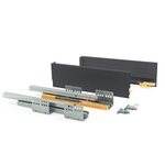 EMUCA SRL Kit de tiroir Concept hauteur 105 mm et profondeur 400 mm finition gris anthracite