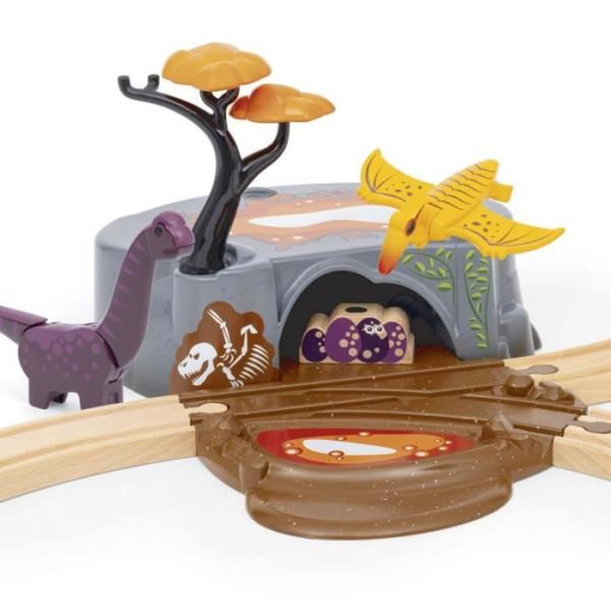 Voir la diapositive 5 : Brio Brio circuit aventure dinosaure 21 pieces - action de jeu sans pile - dinosaures inclus - circuit de train en bois - brio world