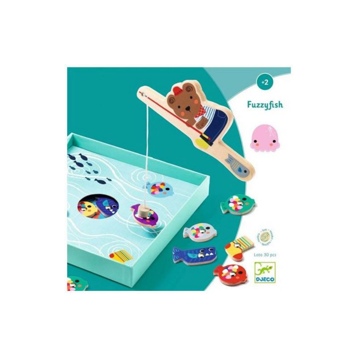 Djeco Jeu d adresse extérieur Djeco Fuzzyfish Pêche aimantée