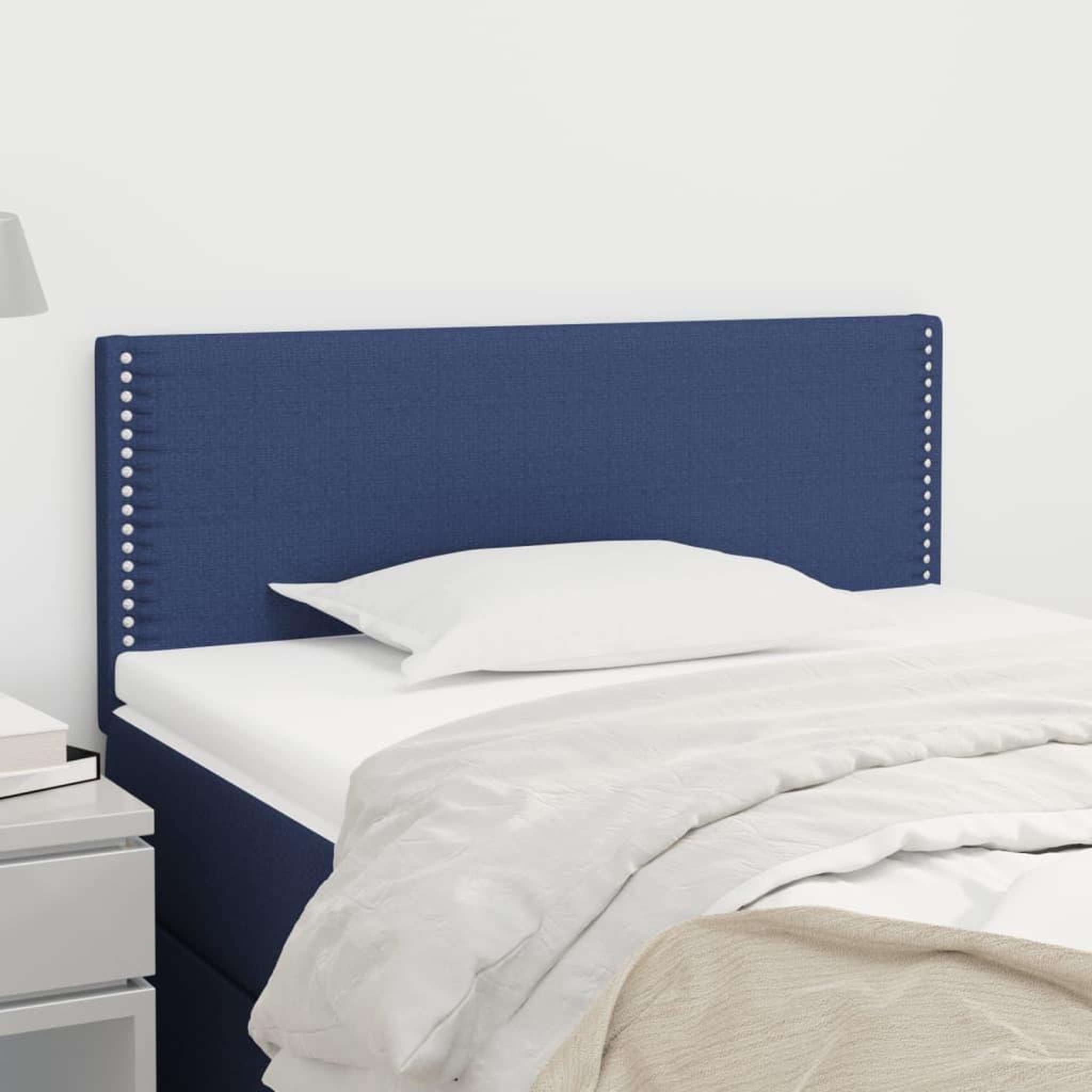 Voir la diapositive 1 : VIDAXL Tete de lit Bleu 100x5x78/88 cm Tissu