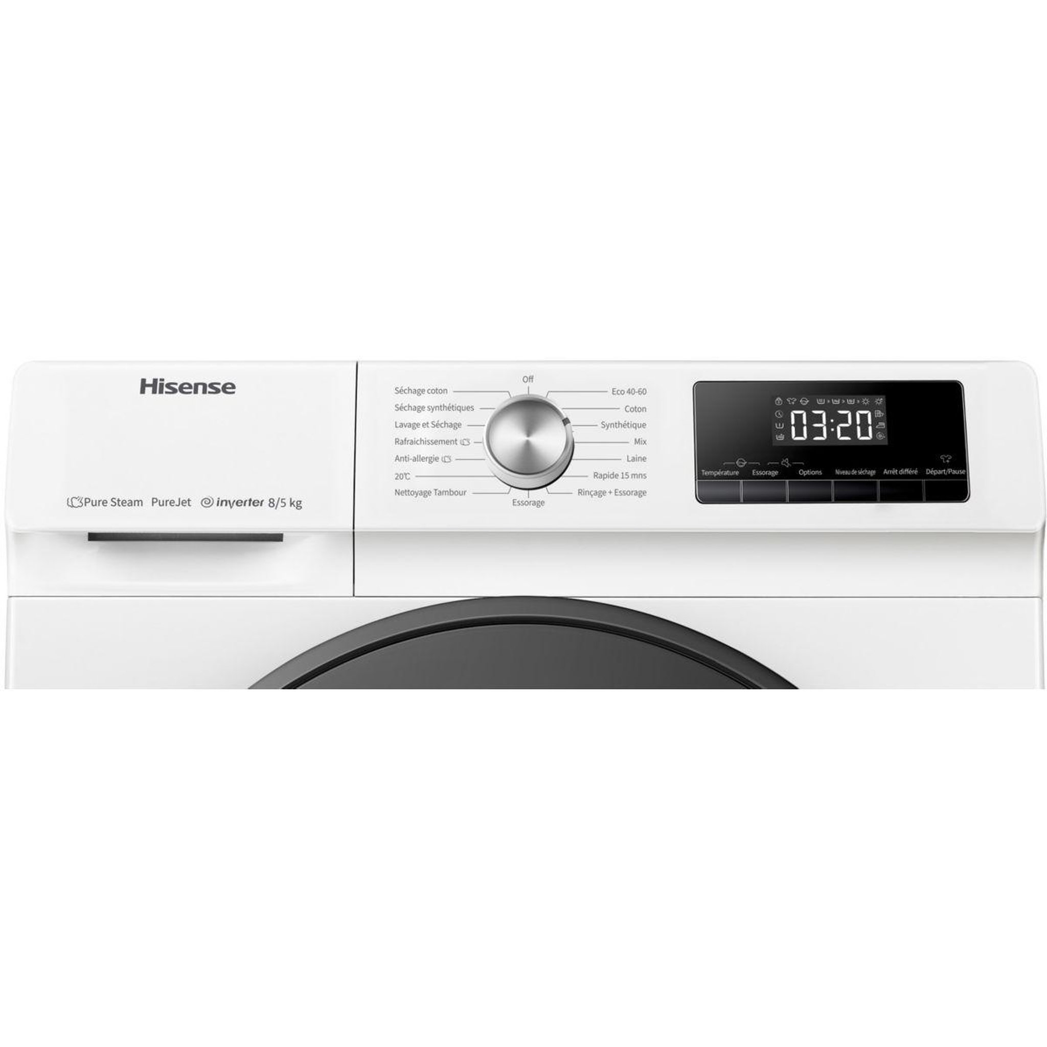 Voir la diapositive 5 : Hisense Lave linge séchant hublot WDQA8014EVJM