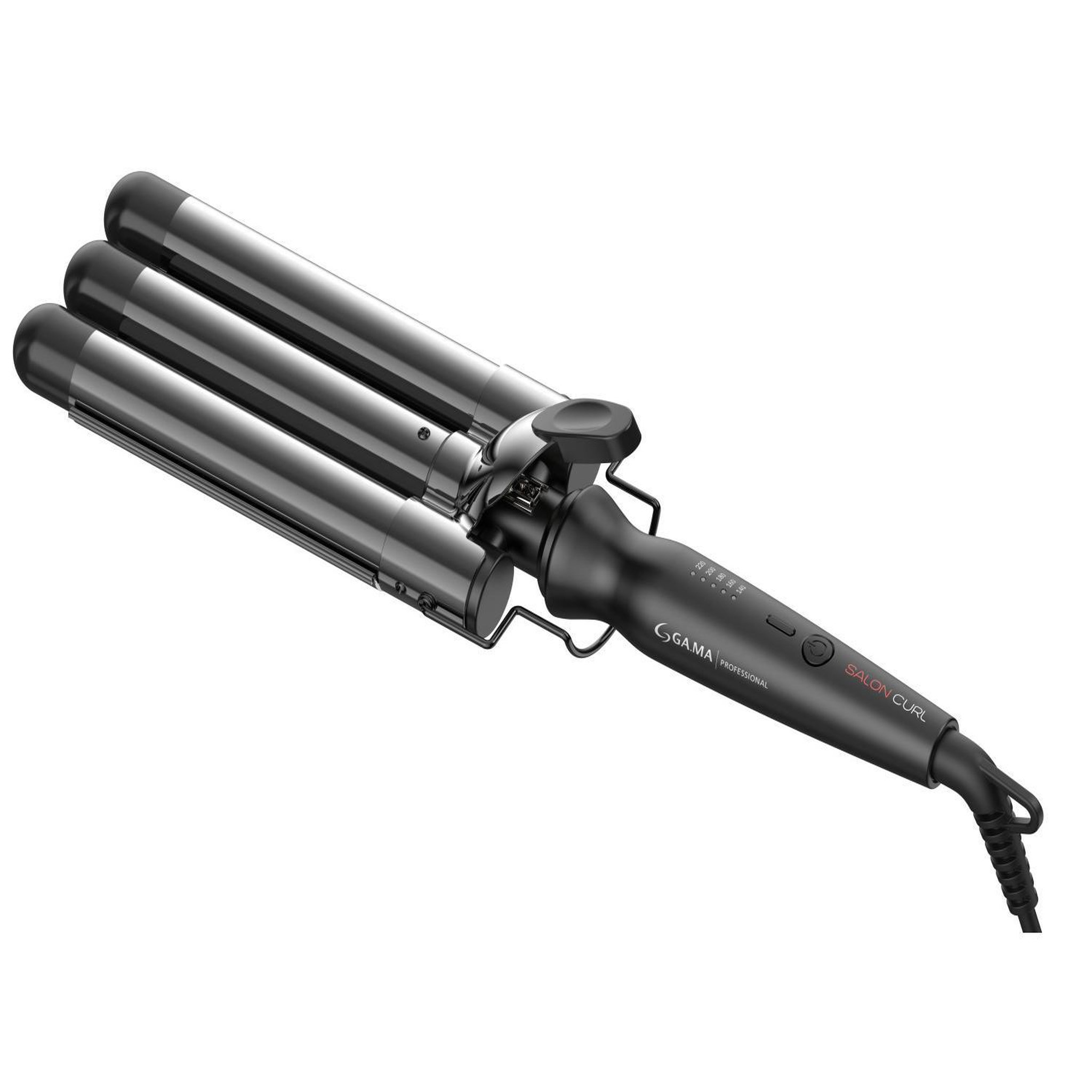 Gama Ga.ma triferro salon curl fer à boucler à chaleur noir 95 w 3 m