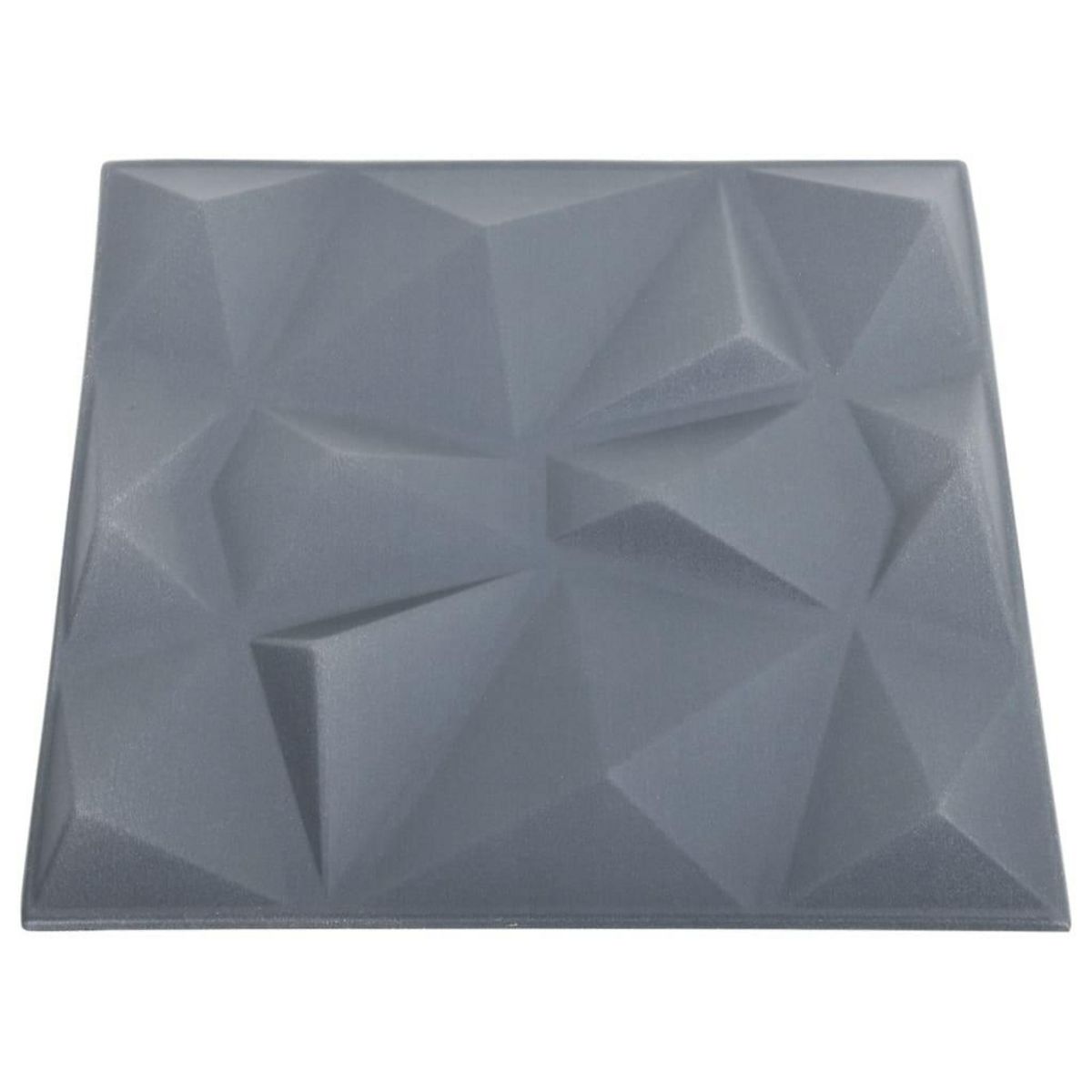 VIDAXL Panneaux muraux 3D 48 pcs 50x50 cm gris diamant 12 m^2