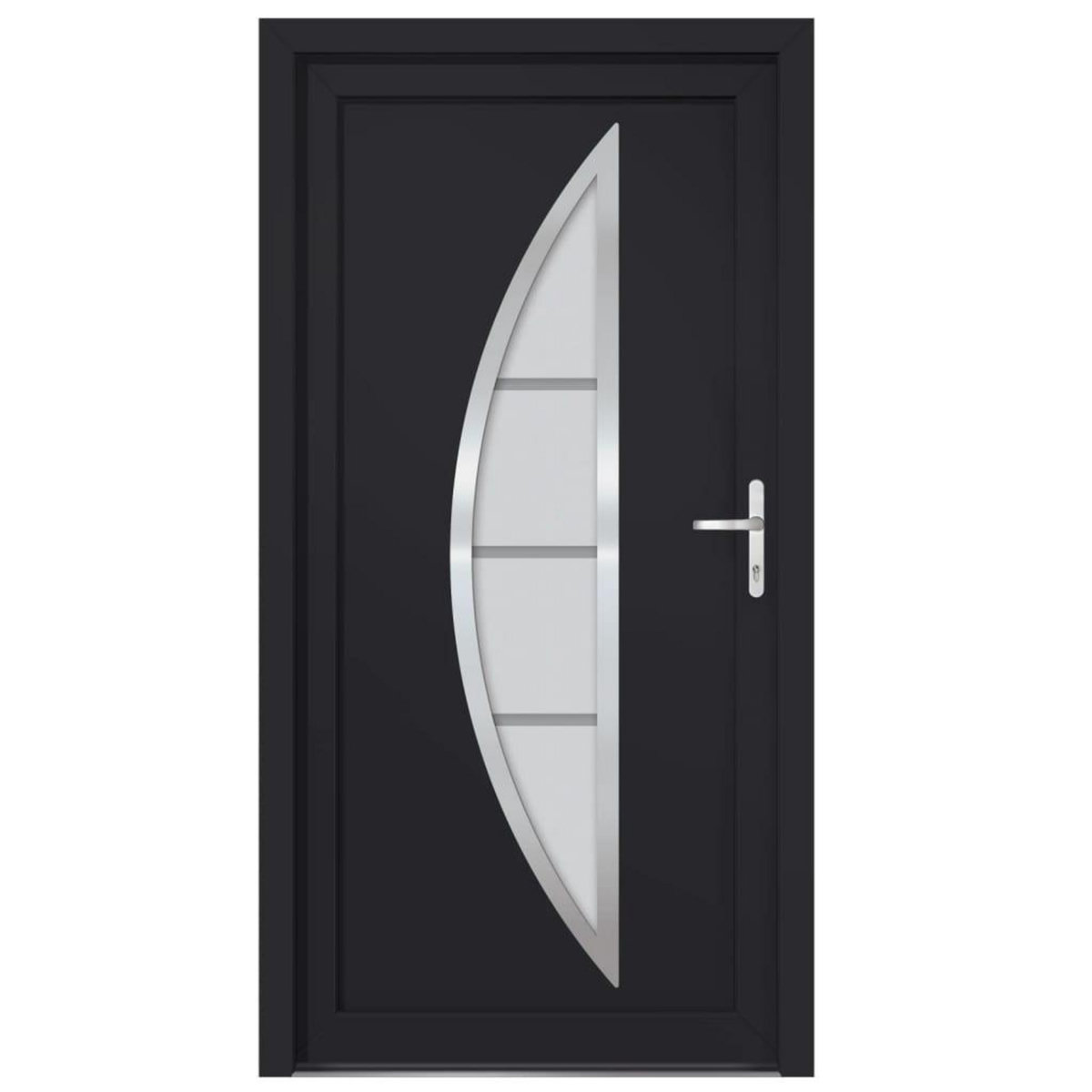 VIDAXL Porte d'entree anthracite 88x200 cm PVC