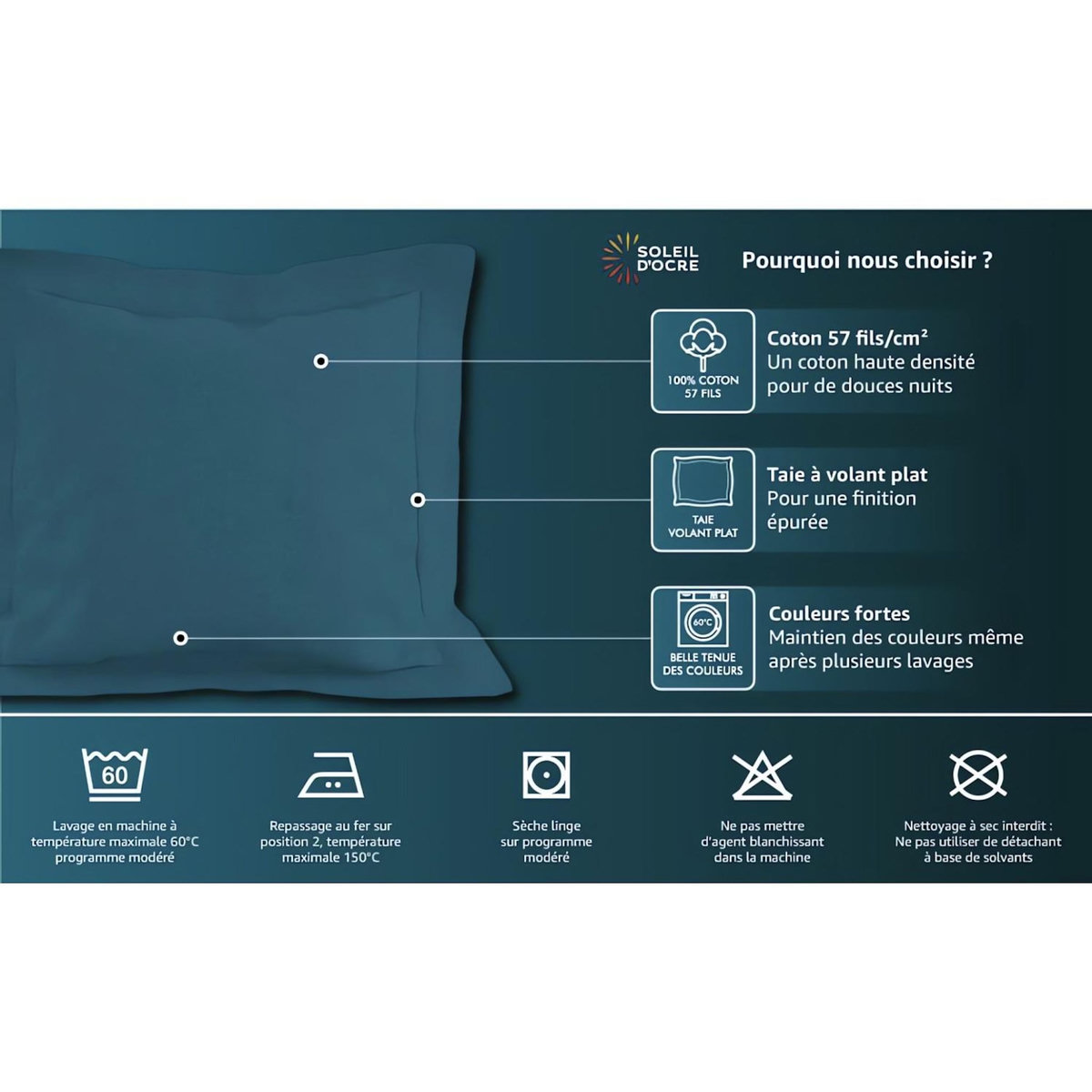 SOLEIL D'OCRE Drap housse en coton JERSEY, par Soleil d'ocre