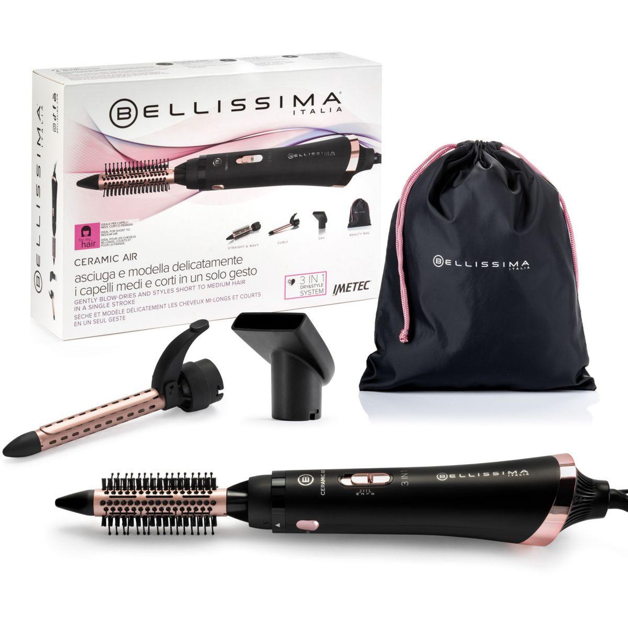 Voir la diapositive 2 : BELLISSIMA Brosse soufflante Ceramic Hair