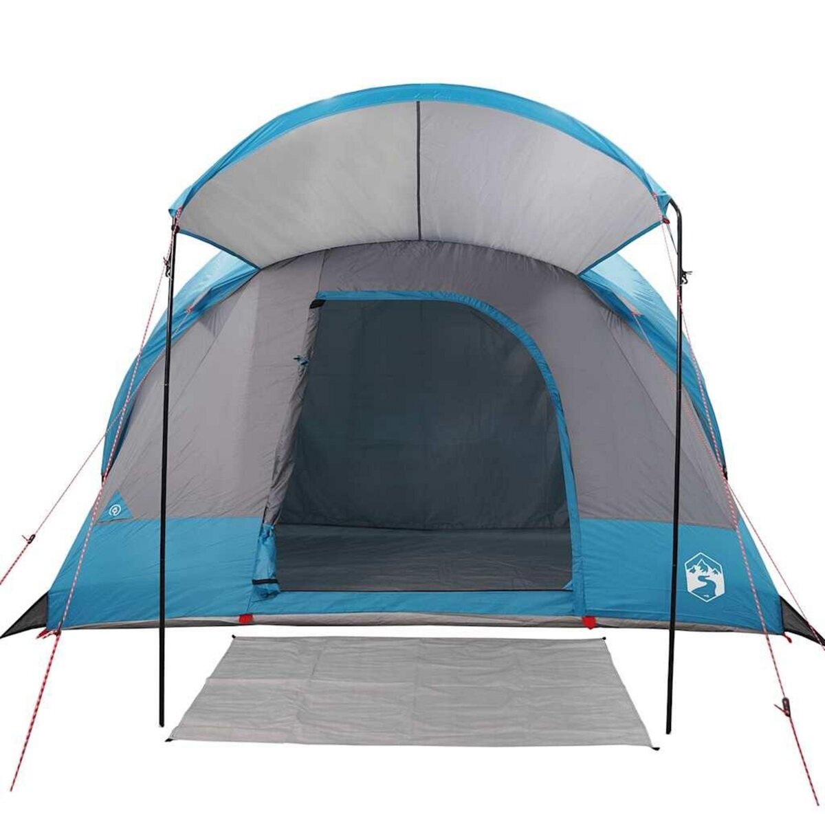 VIDAXL Tente familiale tunnel 8 personnes bleu impermeable