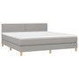 Voir la diapositive 4 : VIDAXL Sommier a lattes de lit et matelas et LED Gris clair 180x200 cm