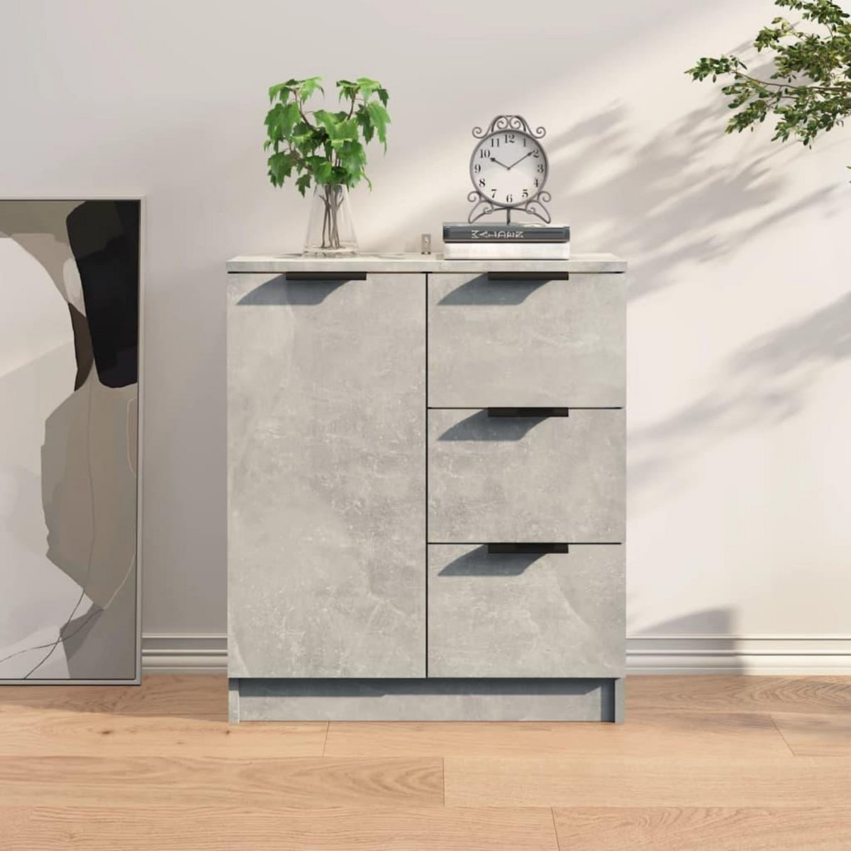 VIDAXL Buffet Gris beton 60x30x70 cm Bois d'ingenierie