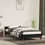 VIDAXL Cadre de lit avec tete de lit Noir 90x200 cm Velours