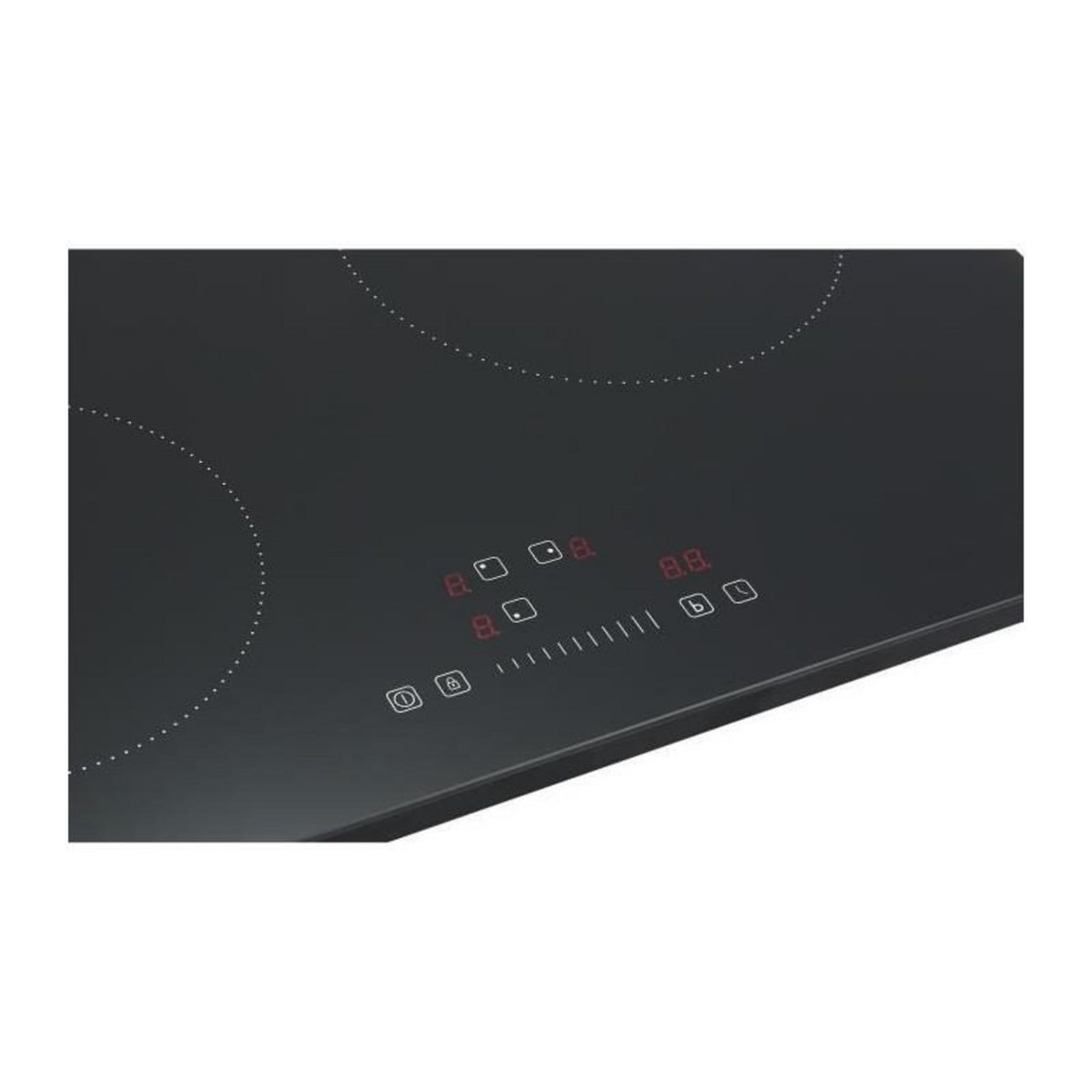 CONTINENTAL EDISON Plaque induction 3 foyers Continental Edison - 3 timers - 3 boosters - noir