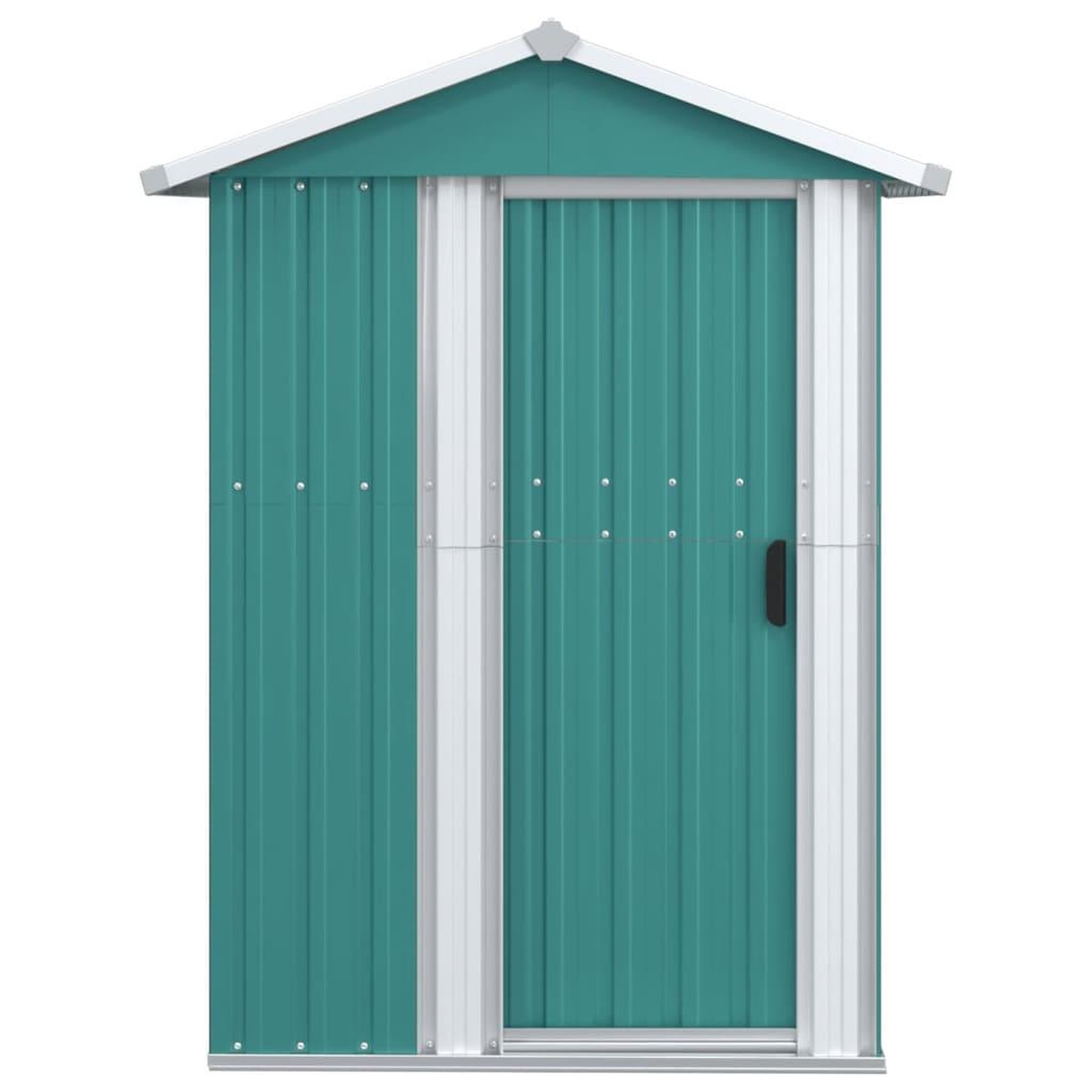 Voir la diapositive 3 : VIDAXL Abri de jardin Vert 126x97,5x177 cm Acier galvanise