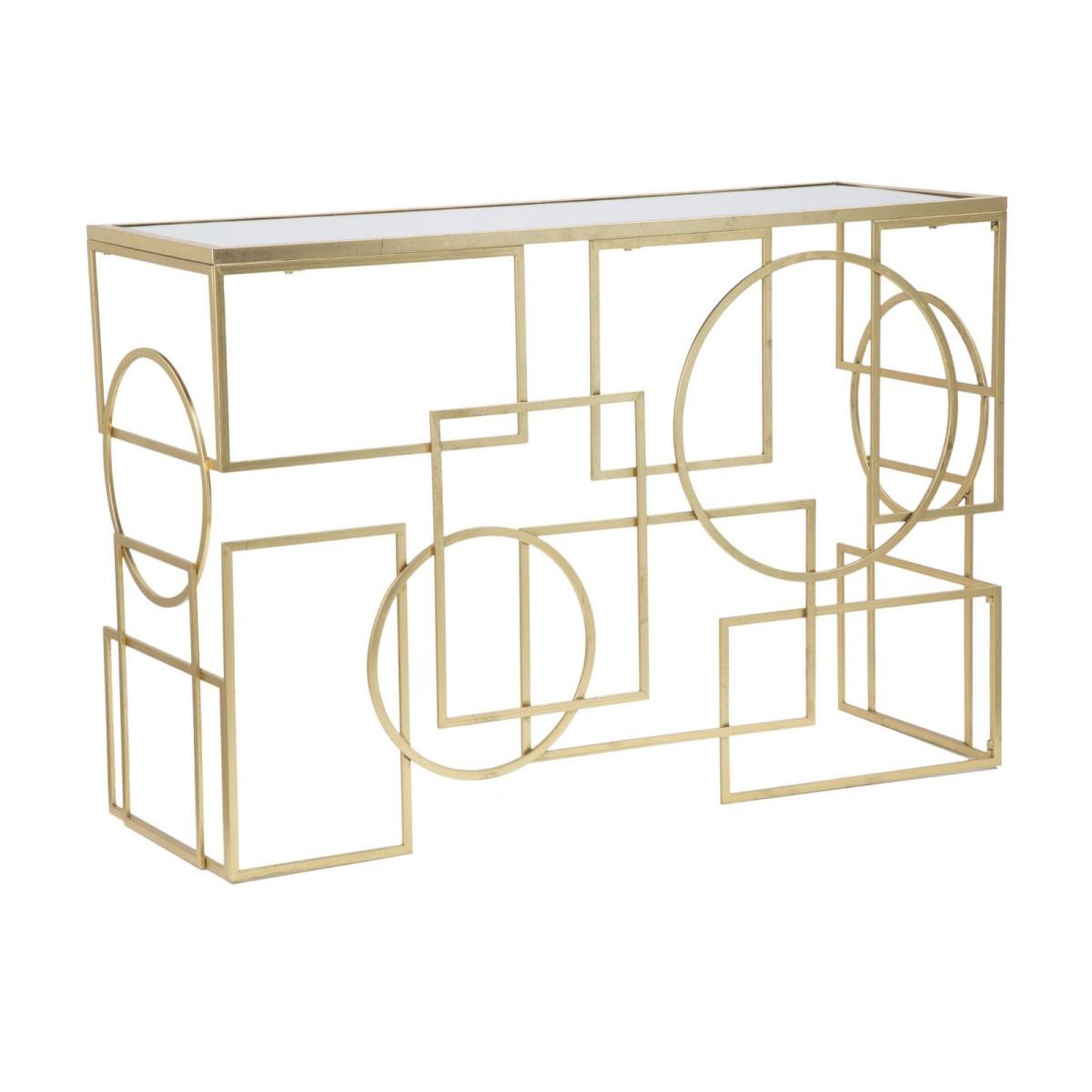 Paris Prix Console design en métal  marie  120cm or