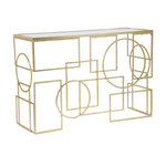 Paris Prix Console Design en Métal  Marie  120cm Or
