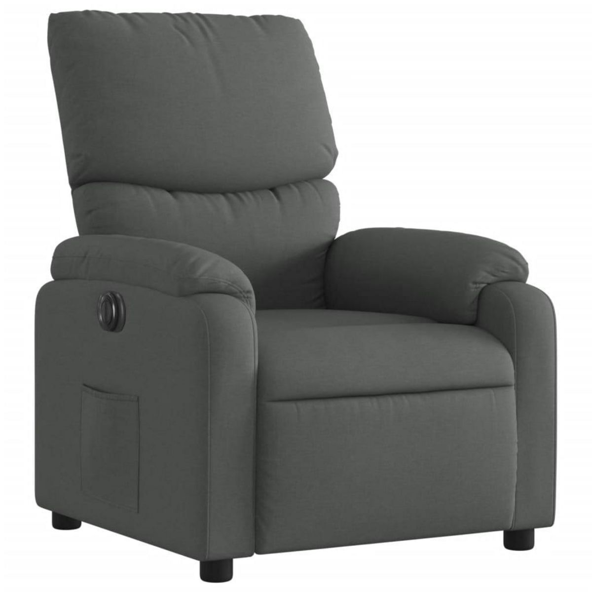 VIDAXL Fauteuil inclinable electrique Gris fonce Tissu