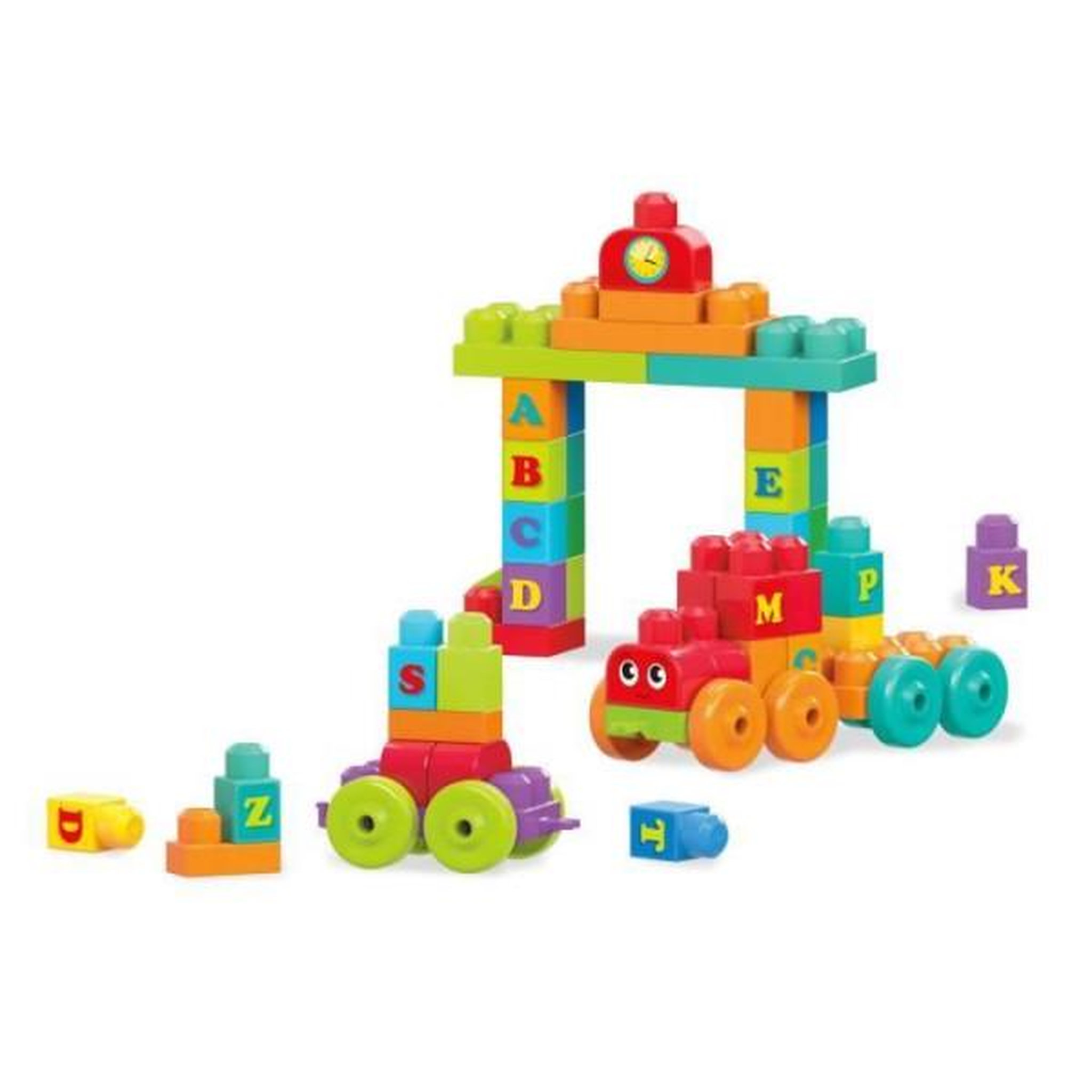 Voir la diapositive 3 : MEGA BLOKS Mega Bloks - Le Train de l'Alphabet - Jouet de construction - 12 mois et + FWK22