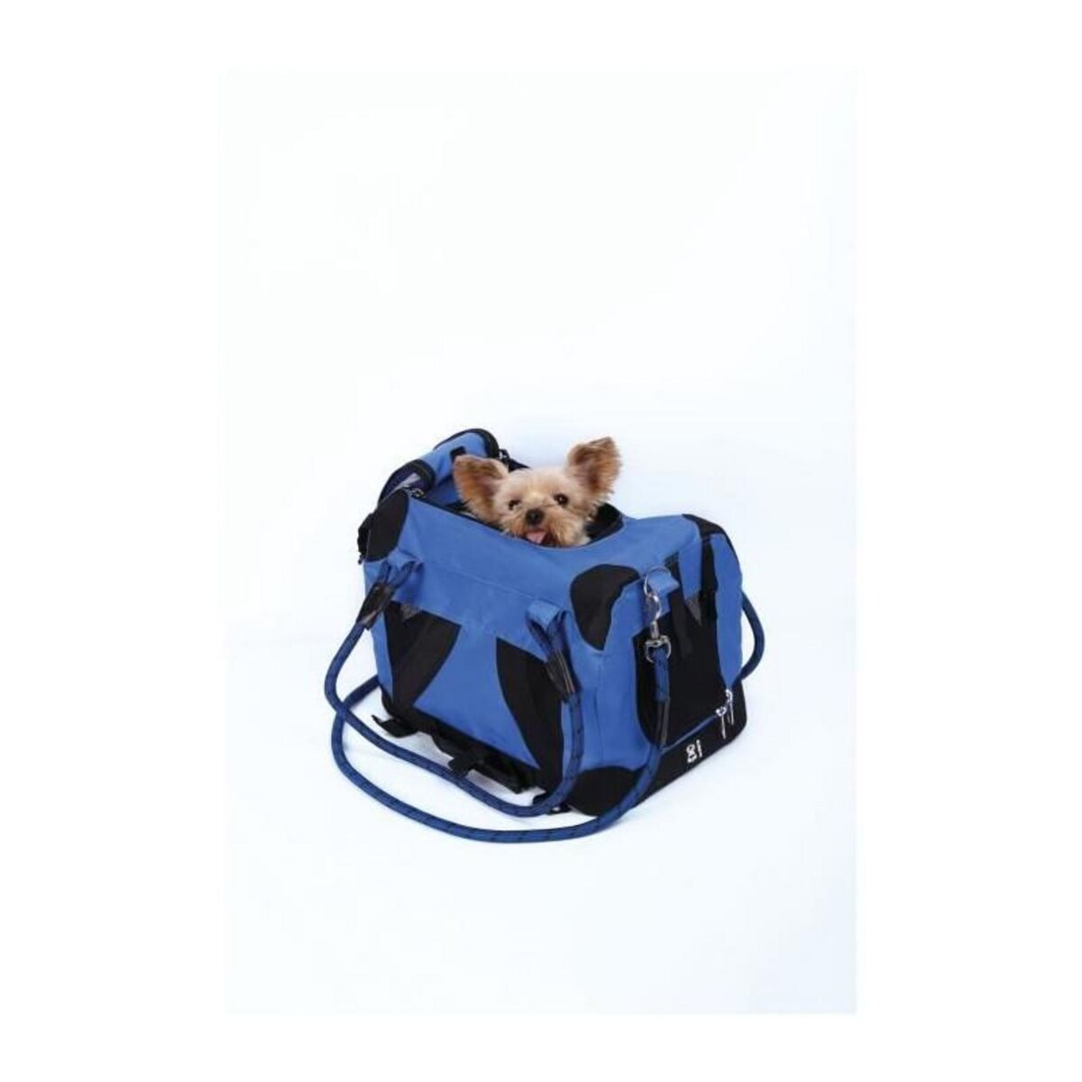 M PETS Sac de transport - M PETS - REMIX 2 en 1 Bleu - 41 x 28 x 28 cm - Pliable - Léger - Ceinture baudrier