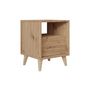 Voir la diapositive 3 : BEST MOBILIER Diego - table de chevet - effet bois - 40 cm