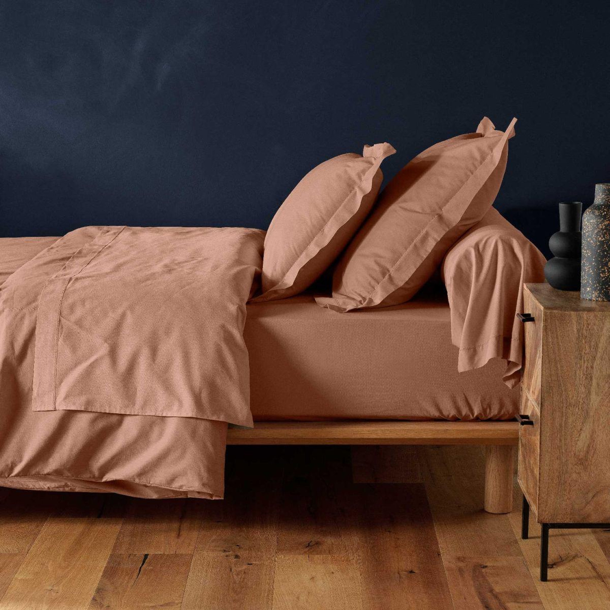 Voir la diapositive 4 : Douceur d'Intérieur Drap housse  lina  180x200cm rose blush