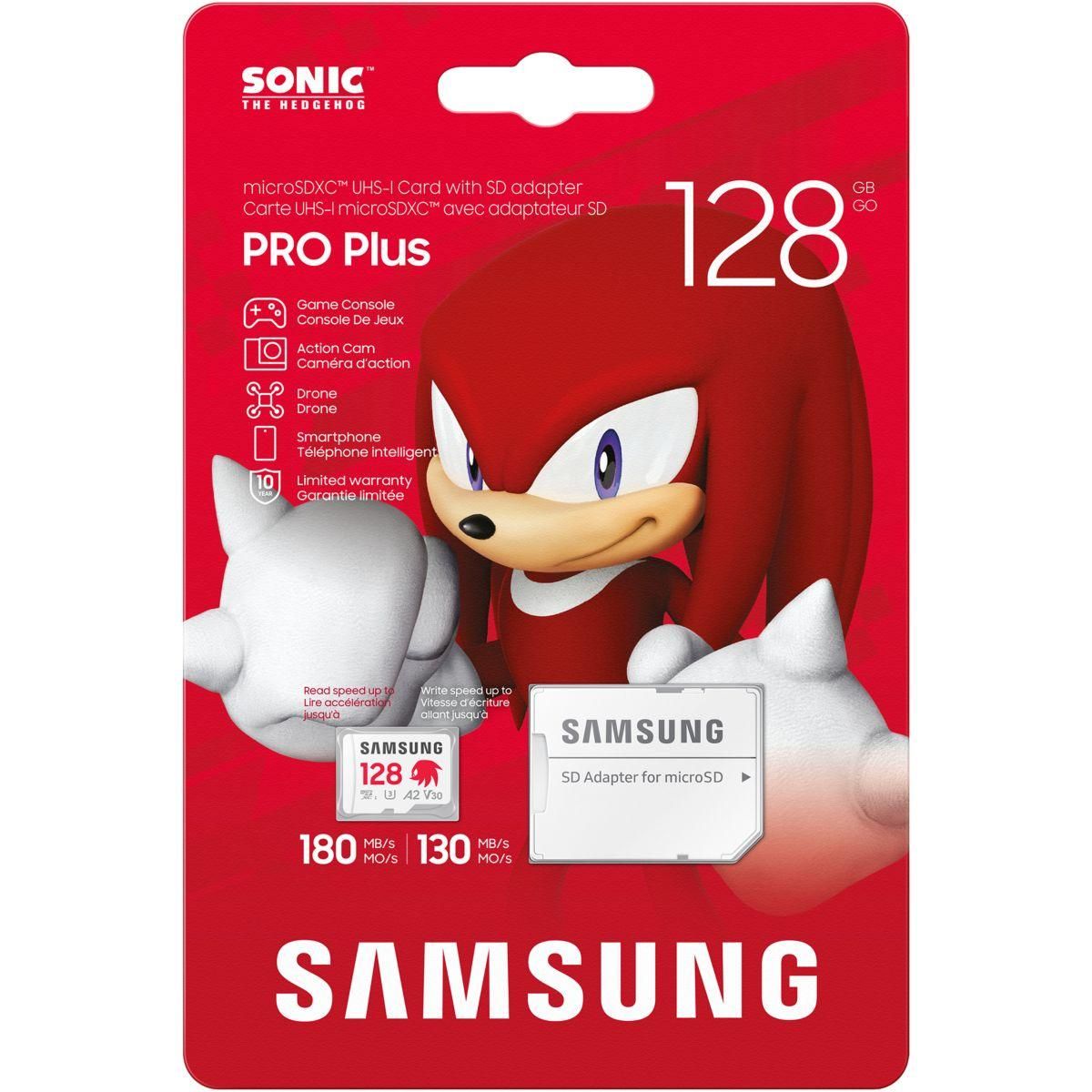 Samsung Carte Micro SD 128 go PRO PLUS SONIC