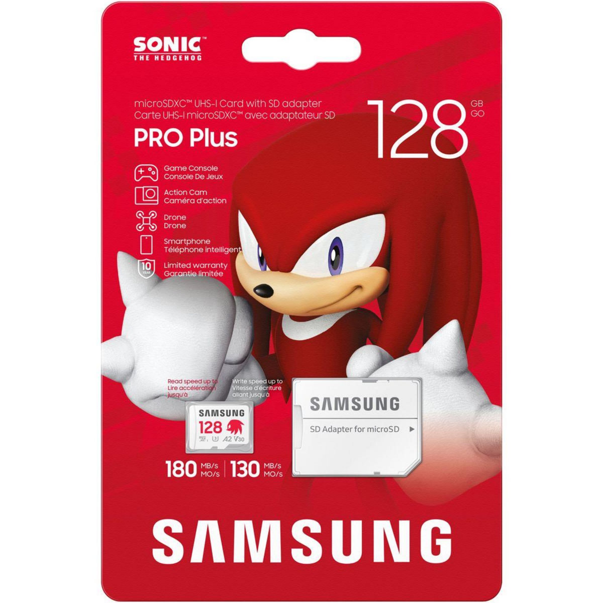 Samsung Carte Micro SD 128 go PRO PLUS SONIC