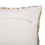 Voir la diapositive 2 : Paris Prix Coussin Déco Tufté  Miska  45x45cm Ivoire & Ocre