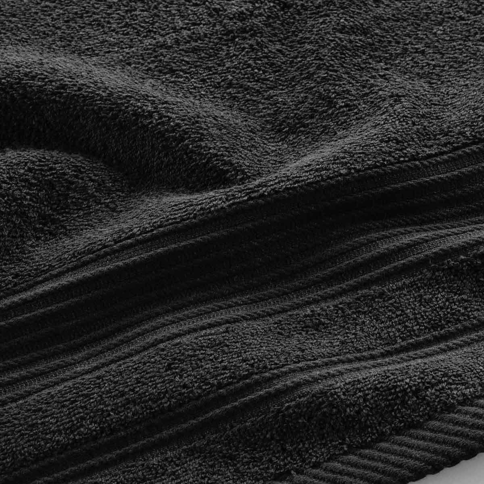 Voir la diapositive 3 : Douceur d'Intérieur Serviette de Toilette  Tendresse  50x90cm Noir