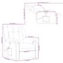 Voir la diapositive 6 : VIDAXL Fauteuil de massage inclinable Marron Tissu