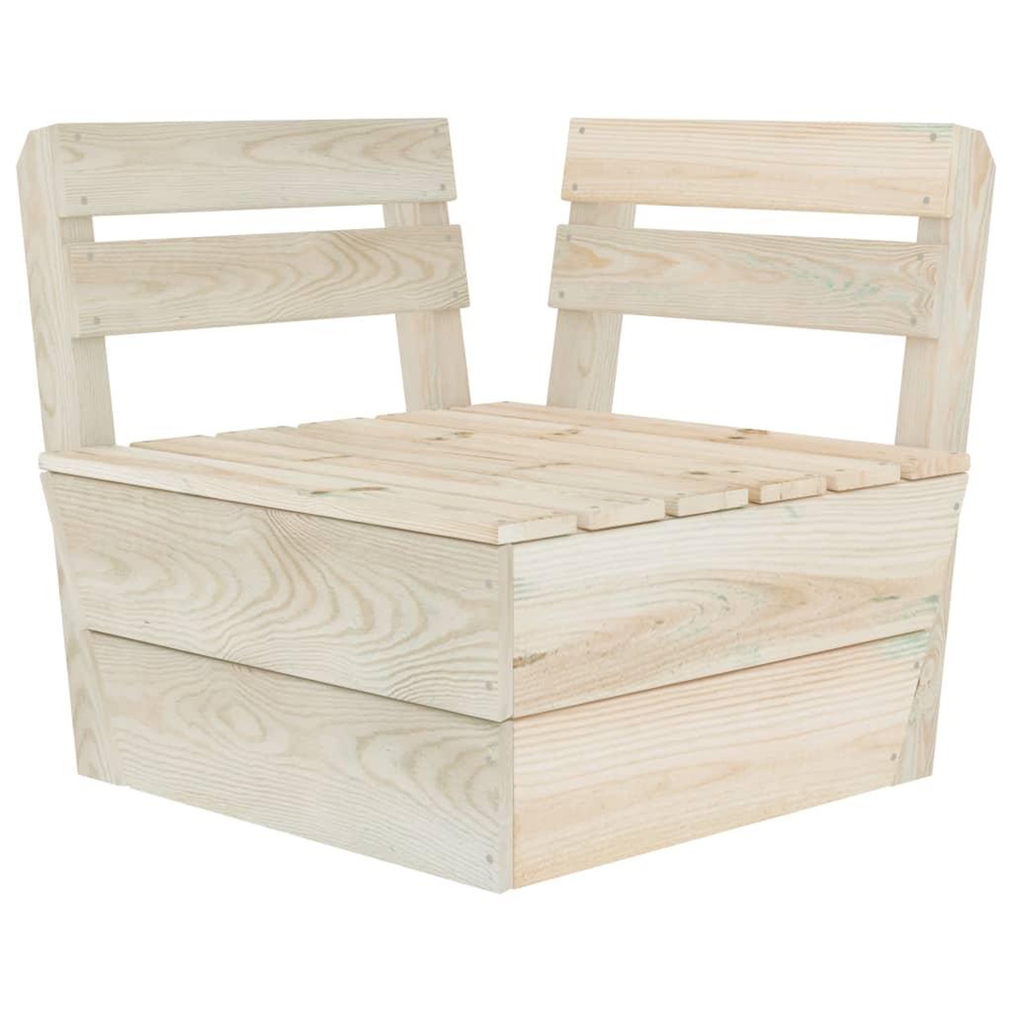 Voir la diapositive 4 : VIDAXL Salon de jardin palette 10 pcs Bois d'epicea impregne