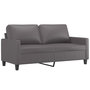 Voir la diapositive 4 : VIDAXL Ensemble de canapes 2 pcs avec coussins Gris Similicuir