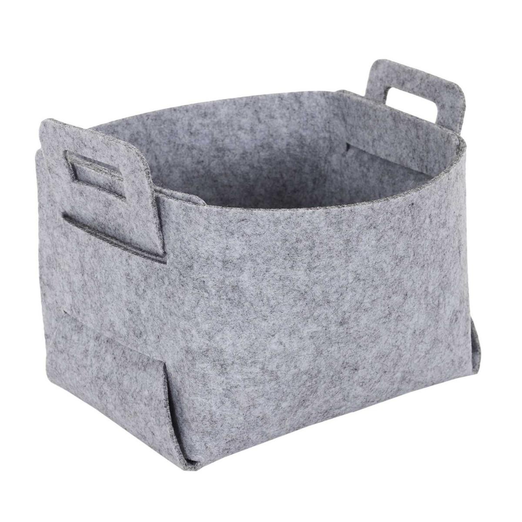 Voir la diapositive 4 : The Home Deco Factory Lot de 3 boîtes de rangement  feutrine  49cm gris
