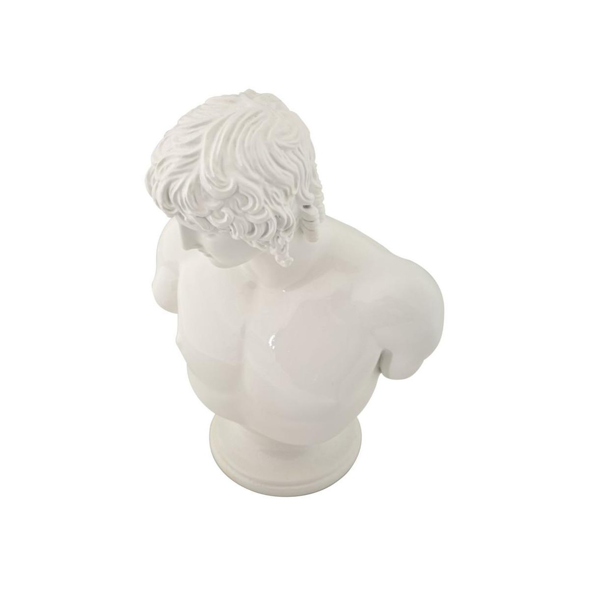 Voir la diapositive 4 : Paris Prix Buste homme en résine  centurion  25cm blanc