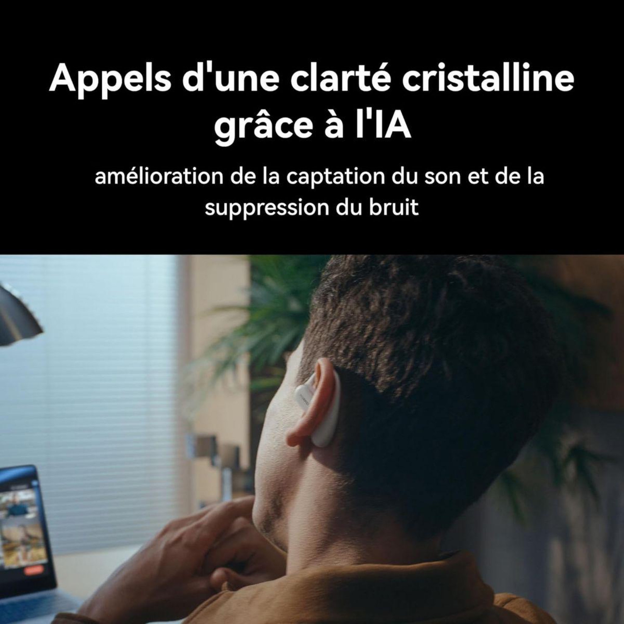 Voir la diapositive 5 : HUAWEI Ecouteurs freearc gris