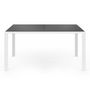 Voir la diapositive 3 : ID MARKET Salon de jardin MADRID table 150 CM et 6 chaises empilables blanc et gris