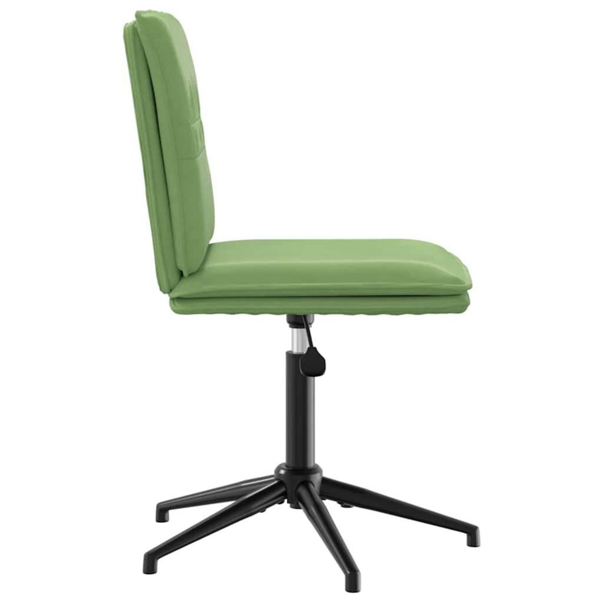 VIDAXL Chaises a manger lot de 2 Vert clair Velours