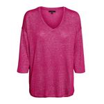 Vero Moda Pull fuchsia Femme Vero Moda Brianna 3/4. Coloris disponibles : Rose