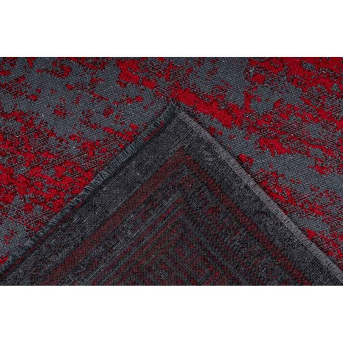 Paris Prix Tapis Tissé à Poils Plats Rétro  Kalevi  Rouge