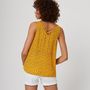 Voir la diapositive 2 : IN EXTENSO Top jaune motifs léopards femme