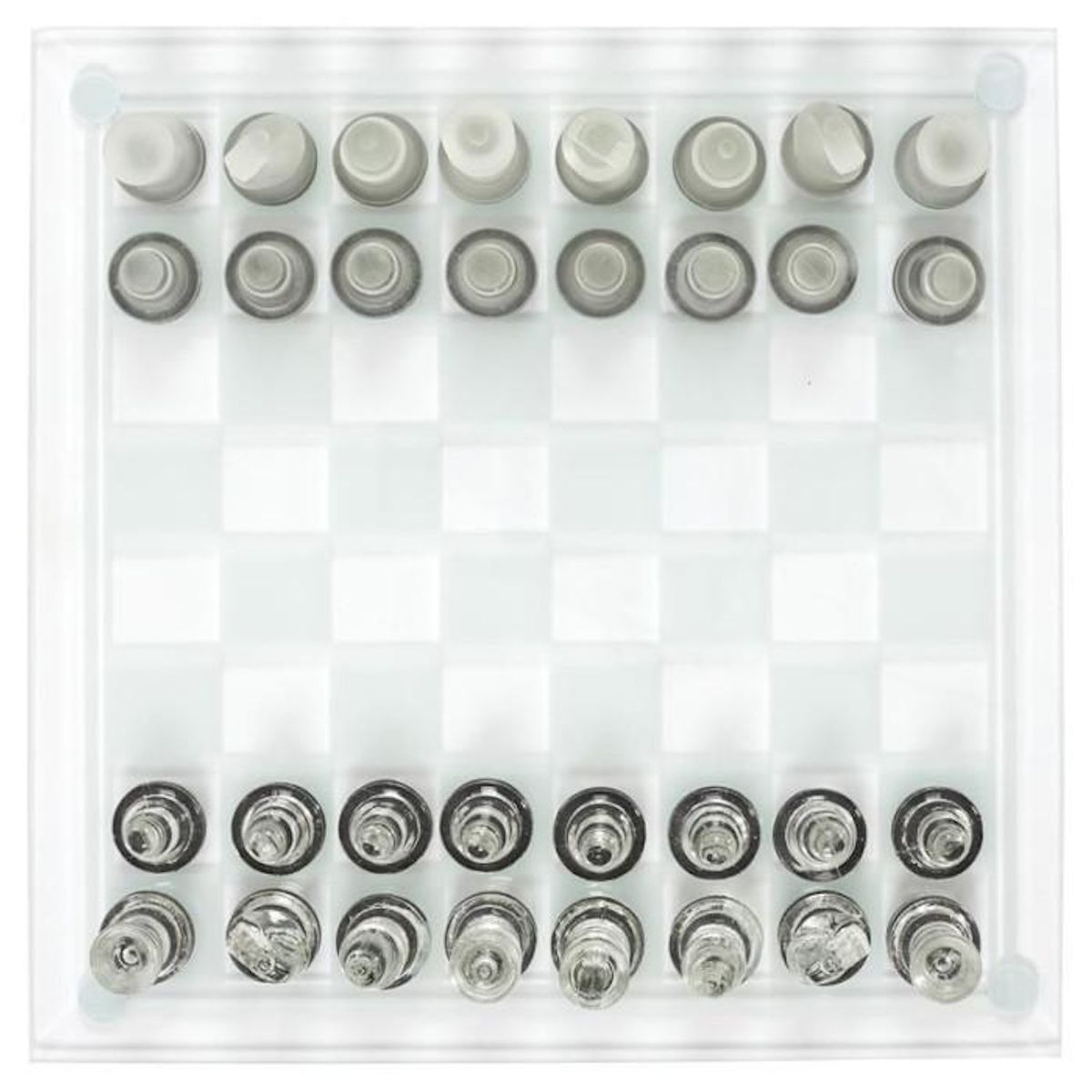 Paris Prix Jeu d'Echecs  Verre  25cm Transparent