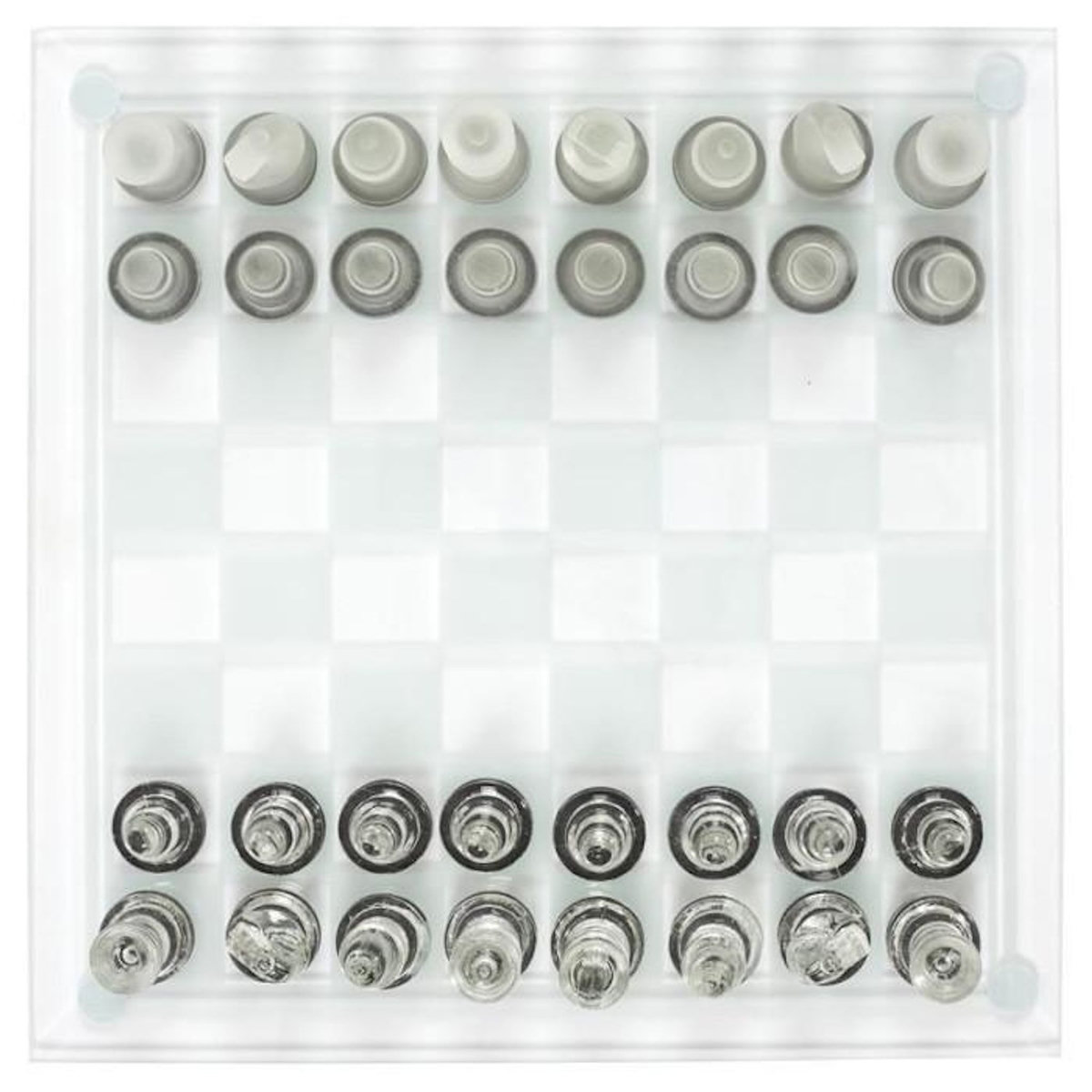 Paris Prix Jeu d'Echecs  Verre  25cm Transparent