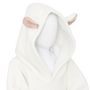 Voir la diapositive 2 : Atmosphera Kids Plaid Sweat Capuche Enfant  Mouton  60x95cm Blanc
