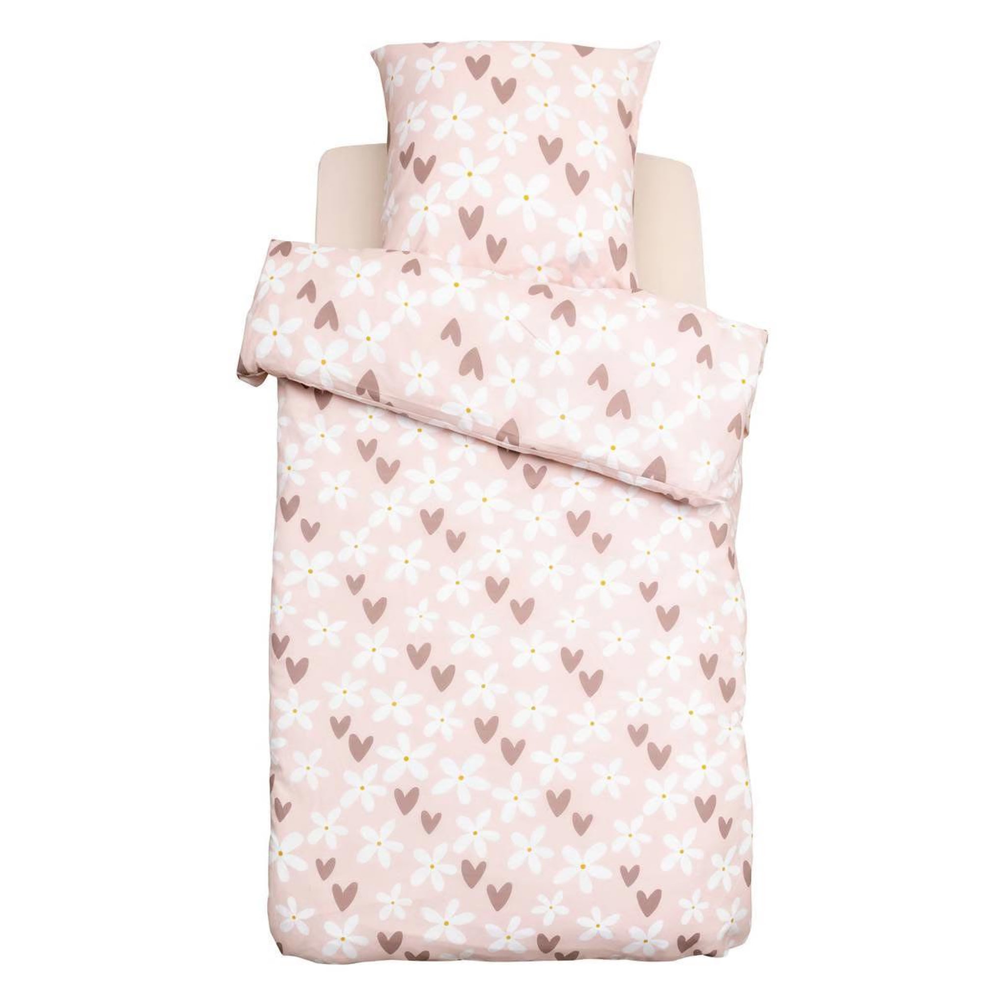 Voir la diapositive 6 : ATMOSPHERA Parure de lit enfant motifs cœurs billie - 48 fils/cm² - 140 x 200 cm